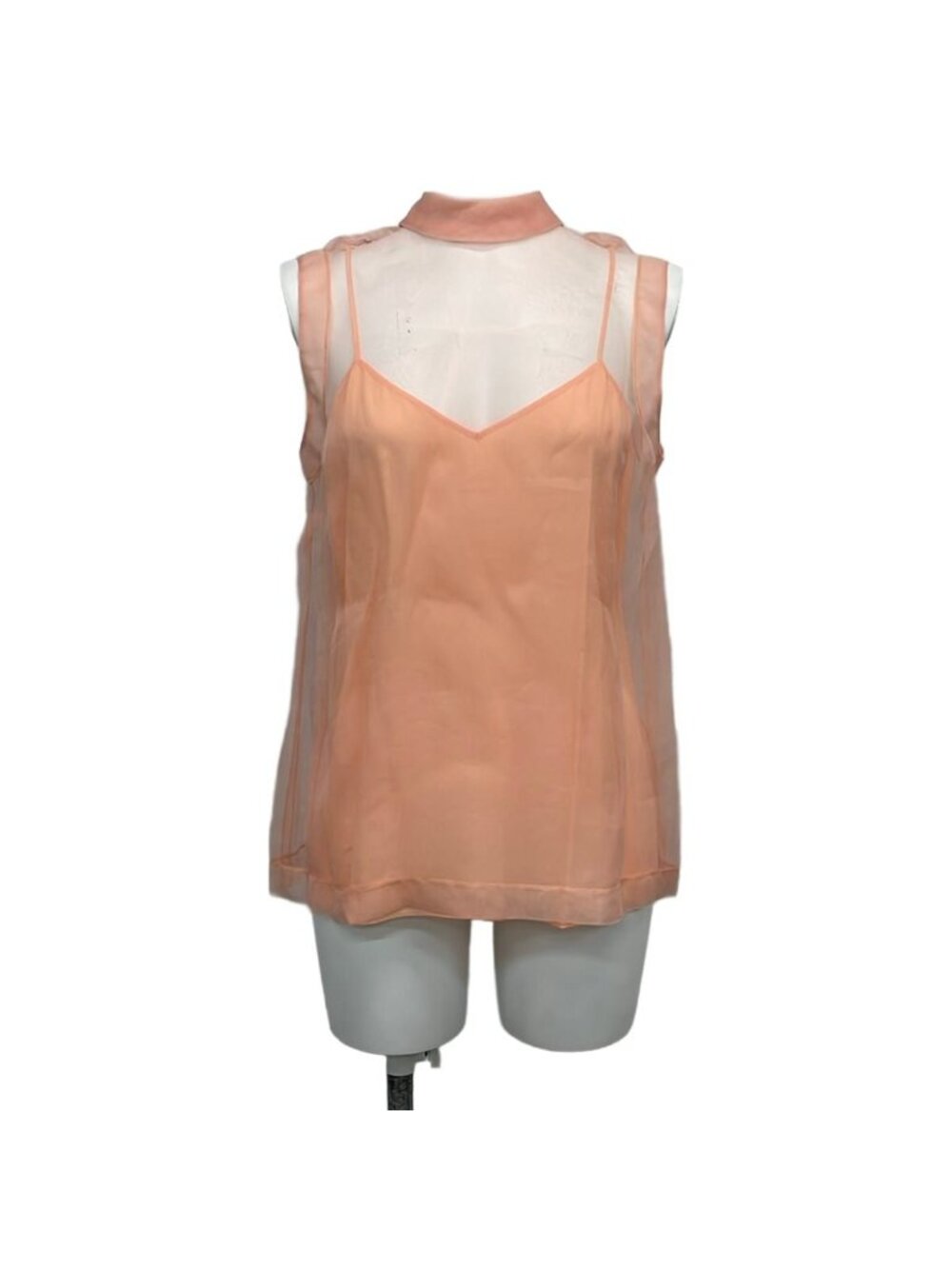 Gucci Sleeveless Top Light Pink Sheer